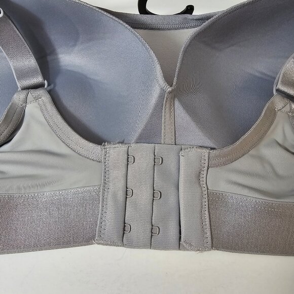 Wirefree Bra Cooling Foam Cups Mesh Adjustable Strap Joyspun Womens Size XL Gray - Picture 6 of 10